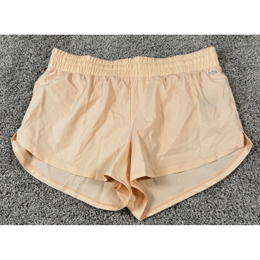 NEW DSG Womens Stride Short Lined Athletic Workout‎ Running Illuminated Peach Lg